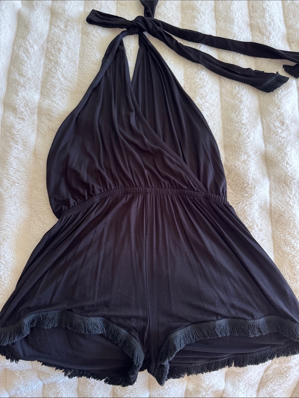 Lulus Black Halter Romper